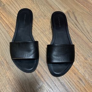 Everlane flat leather slides